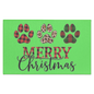 Merry Christmas Paws - Indoor Doormat