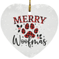 Merry Woofmas - Heart Ornament