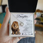 To My Daughter - This Old Lion Will Always Have Your Back - Love Dad - Love Knot Necklace
