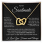 To My Soulmate - Interlocking Hearts Necklace