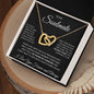 To My Soulmate - Interlocking Hearts Necklace