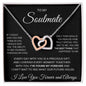 To My Soulmate - Interlocking Hearts Necklace