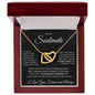 To My Soulmate - Interlocking Hearts Necklace