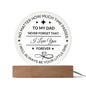 To My Dad - Always Your Little Girl - Acrylic Circle