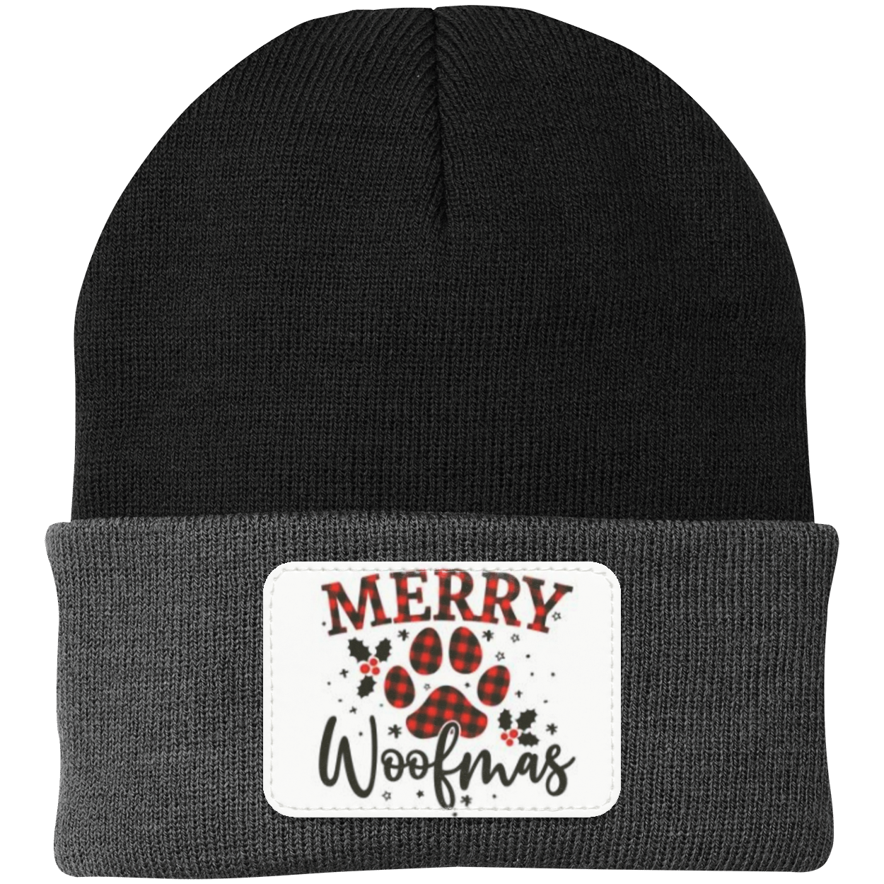 Merry Woofmas - Knit Cap - Patch
