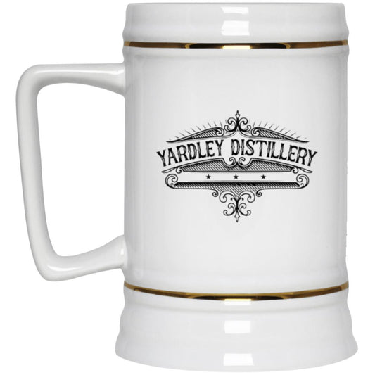 Yardley Distillery Logo 22 oz. Ceramic Stein