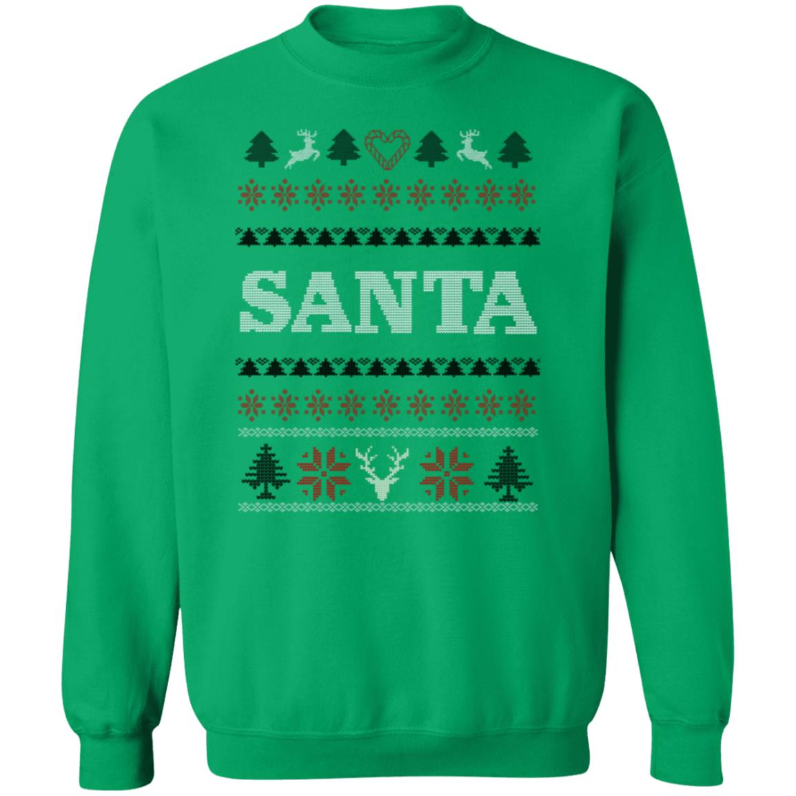 Ugly Christmas Sweatshirt for Him - Green