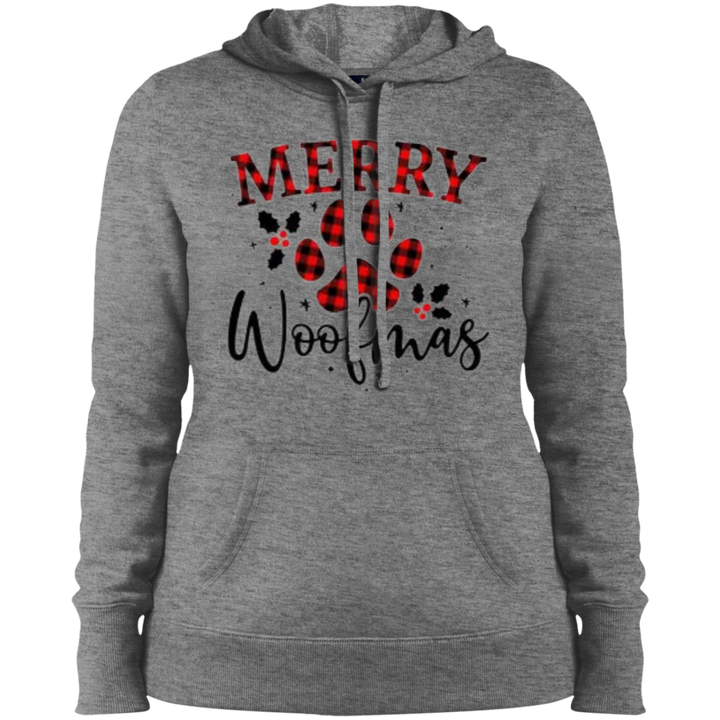 Merry Woofmas -  Ladies' Pullover Hooded Sweatshirt