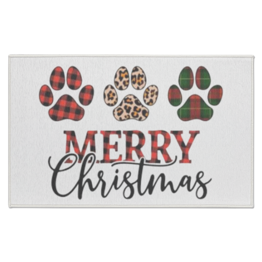 Merry Christmas Paws - Indoor Doormat