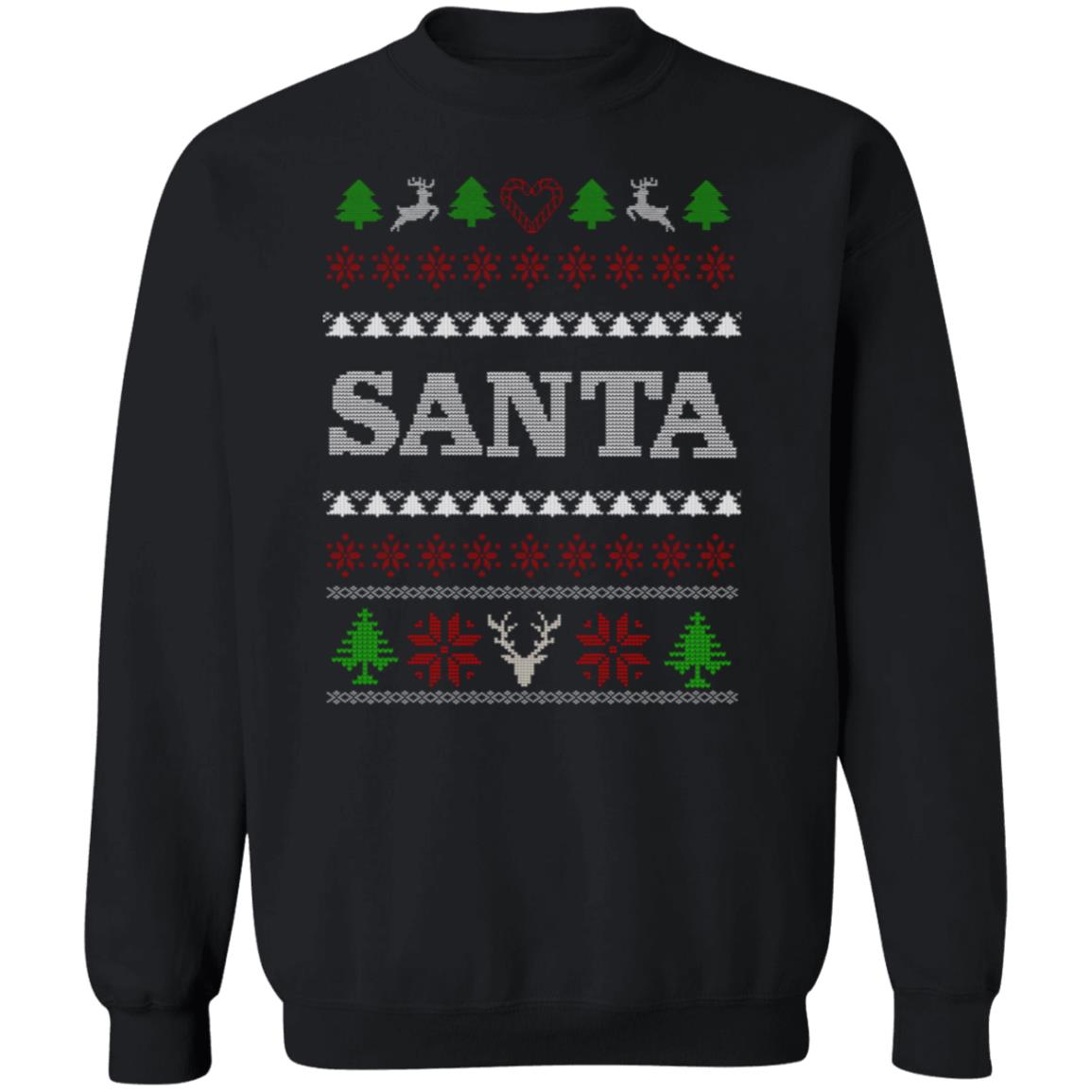 Ugly Christmas Sweatshirt for Him - Black