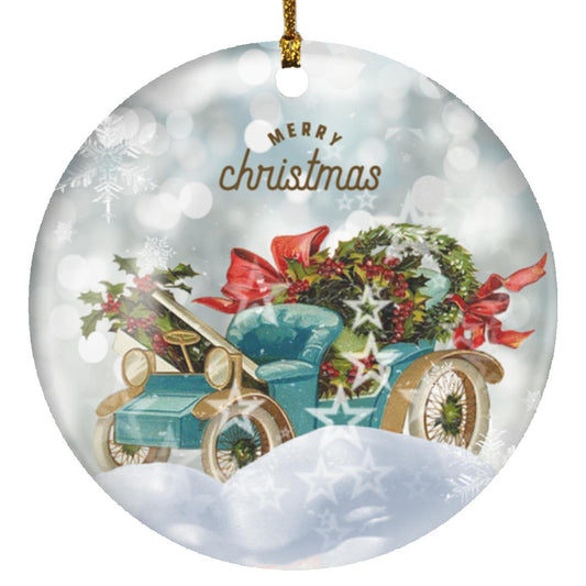 Merry Christmas Buggy Ornament